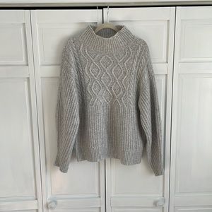 Cable knit sweater